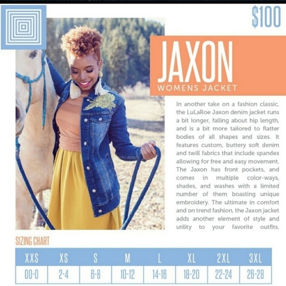 NWT SMALL LULAROE JAXON DENIM JACKET BLUE WASHED - Picture 7 of 7